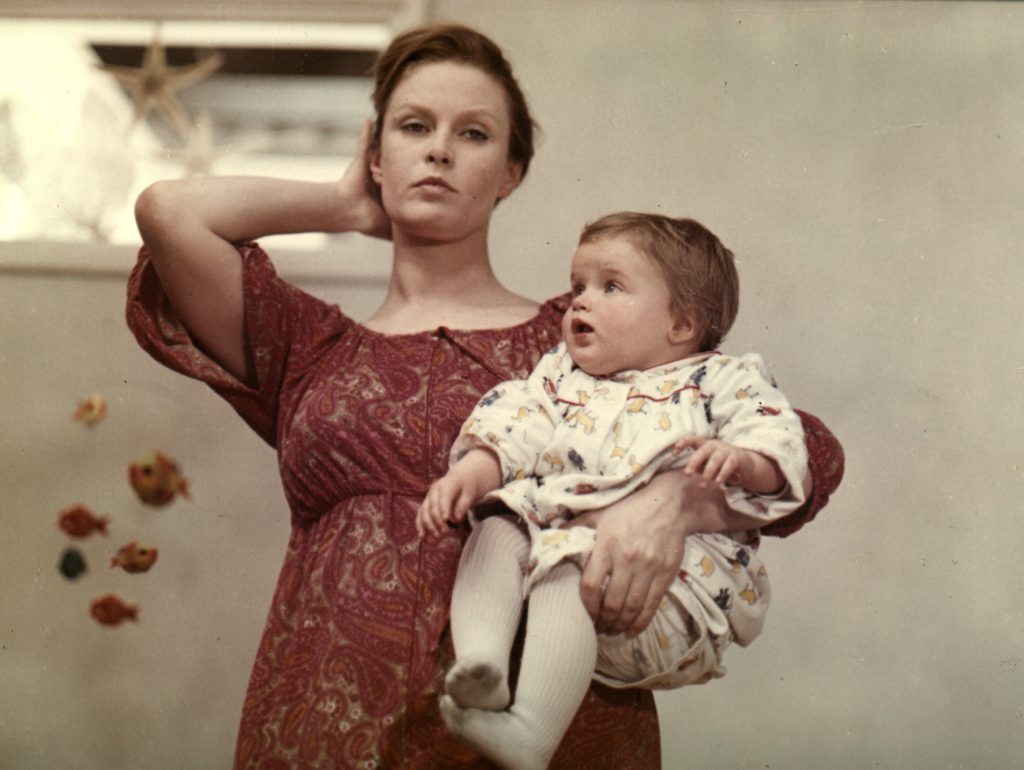 Beata Tyszkiewicz z córką Karoliną na planie filmu „Wszystko na sprzedaż”.